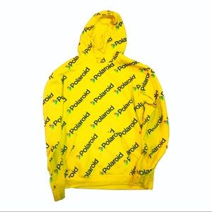 polaroid hoodie yellow